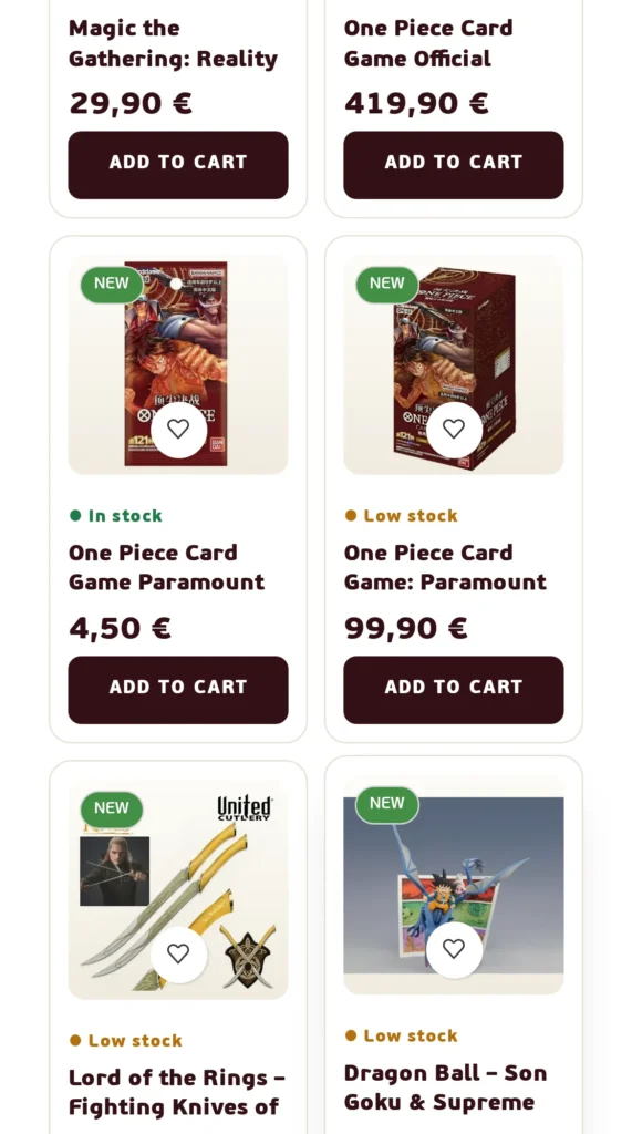 Mythic Vault: το site σε κινητό (3/3)